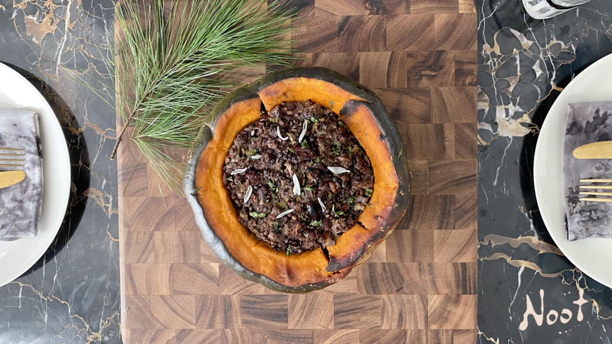 Stuffed Kabocha Squash